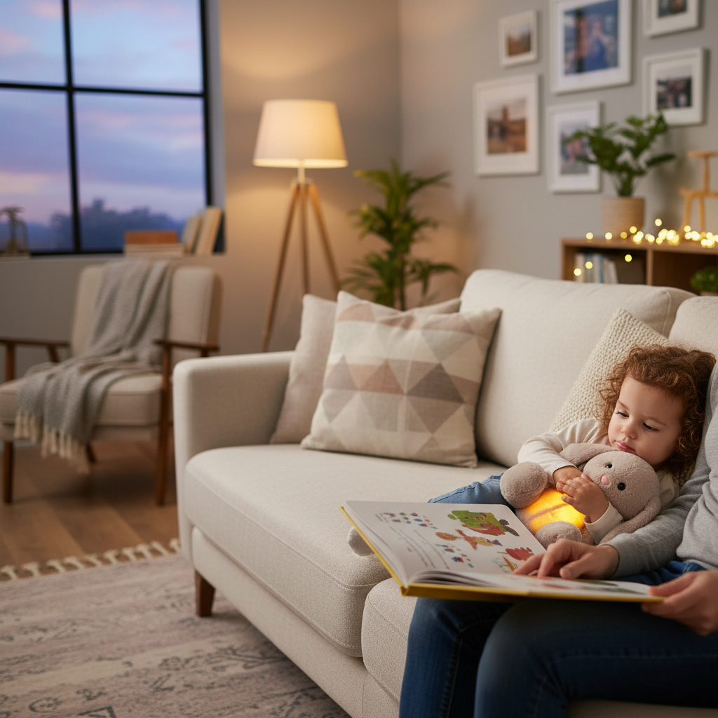 Baby Breath Baby Bear Soothes Otter Plush Toy Doll Baby Kids Soothing Music Baby Sleeping Companion Sound and Light Doll Toy