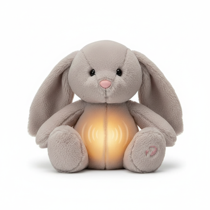 Baby Breath Baby Bear Soothes Otter Plush Toy Doll Baby Kids Soothing Music Baby Sleeping Companion Sound and Light Doll Toy